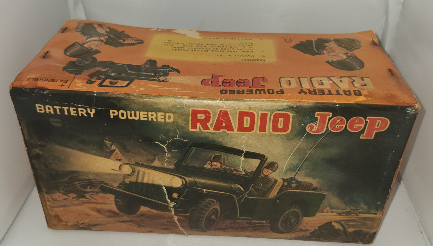 Radio Jeep Tin by Normura 1950's