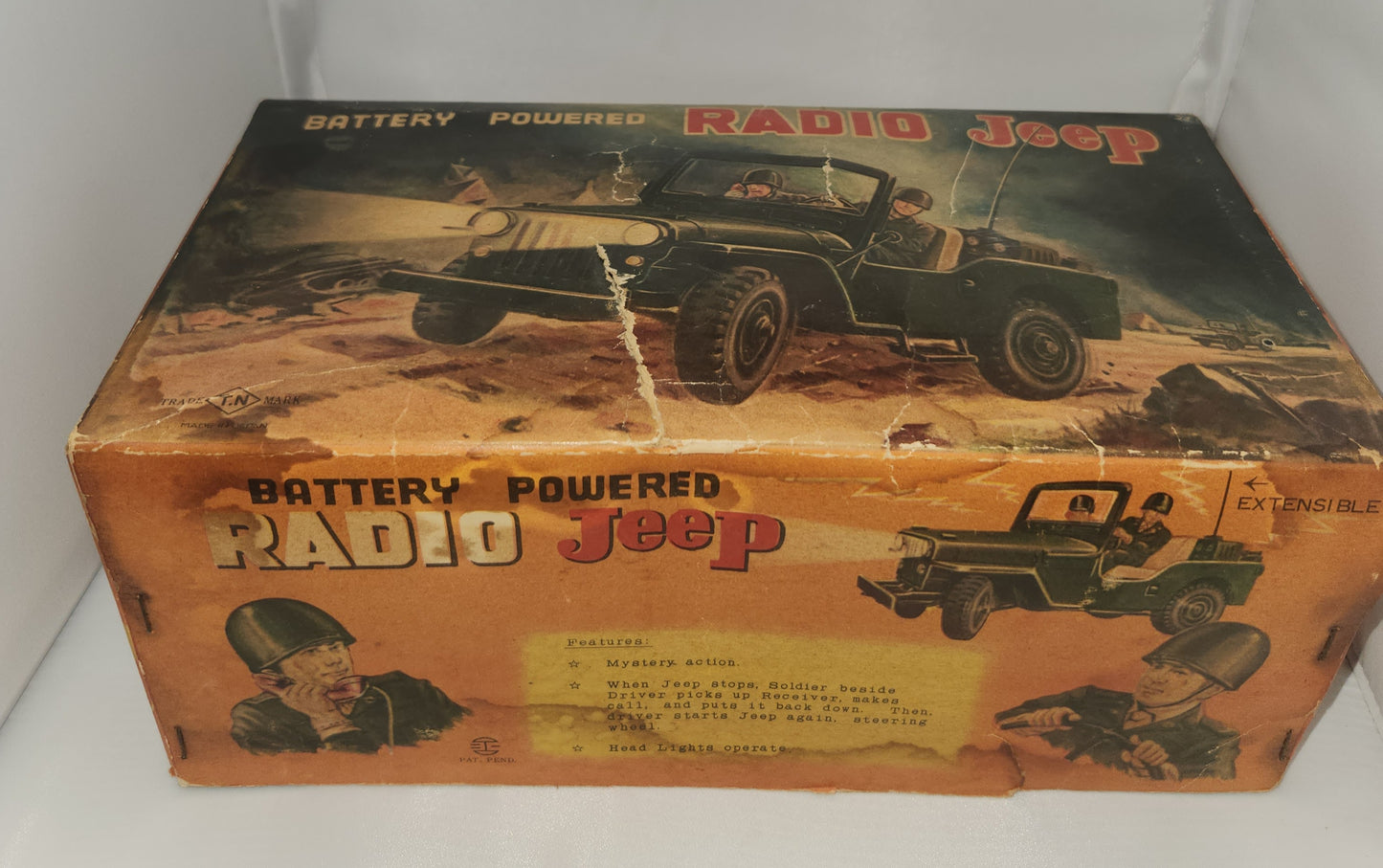 Radio Jeep Tin by Normura 1950's